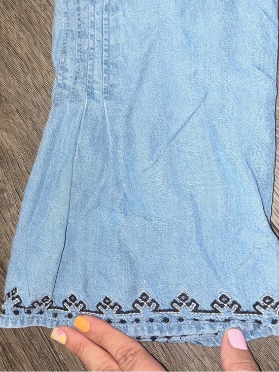 J. Jill Chambray Denim Tunic Blouse Size Small - Picture 5 of 9